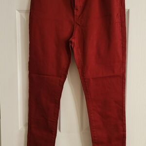 Judy Blue Burgundy Cotton Blend Pants